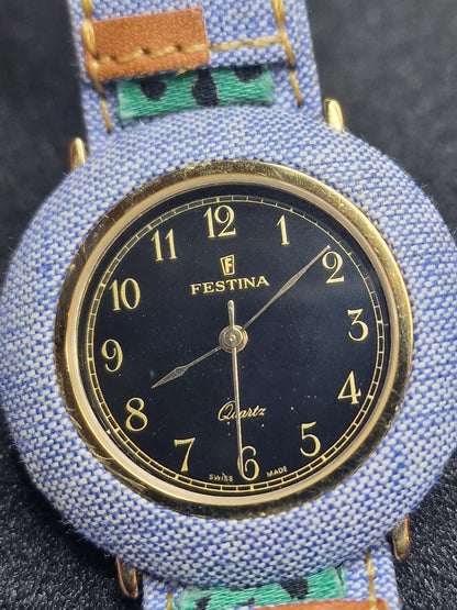 ⌚ Vintage Unisex Watch – FESTINA | Quartz | Swiss Made | 1980s–1990s | 32mm | NOS