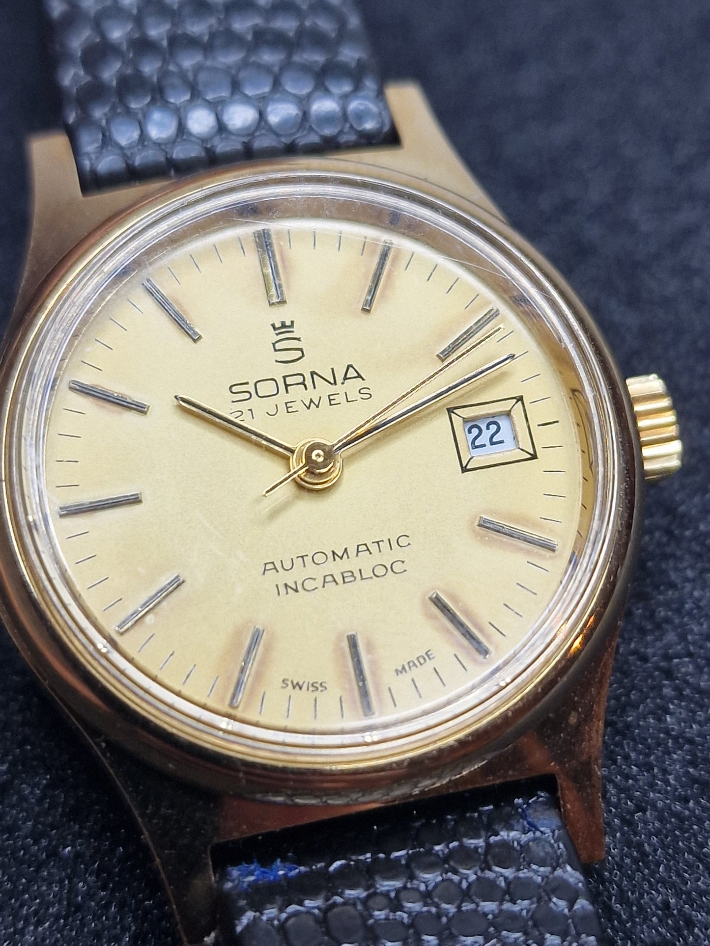 💎 Vintage Ladies’ Watch – SORNA | Automatic | Swiss Made | 1950s–60s | Rare NOS Discovery