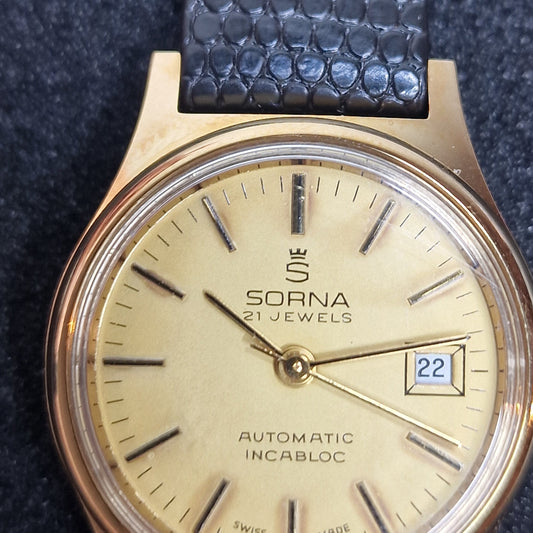 💎 Vintage Ladies’ Watch – SORNA | Automatic | Swiss Made | 1950s–60s | Rare NOS Discovery