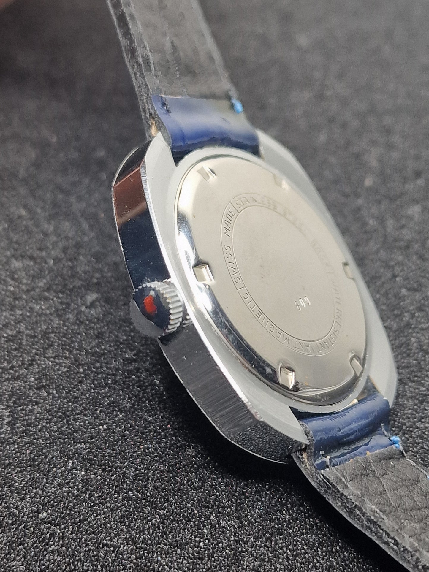 🕰️ Unworn Vintage Men’s Watch "F.H.B" – Swiss Made, Hand-Wound, 1960s/70s, Steel Case (Copy)