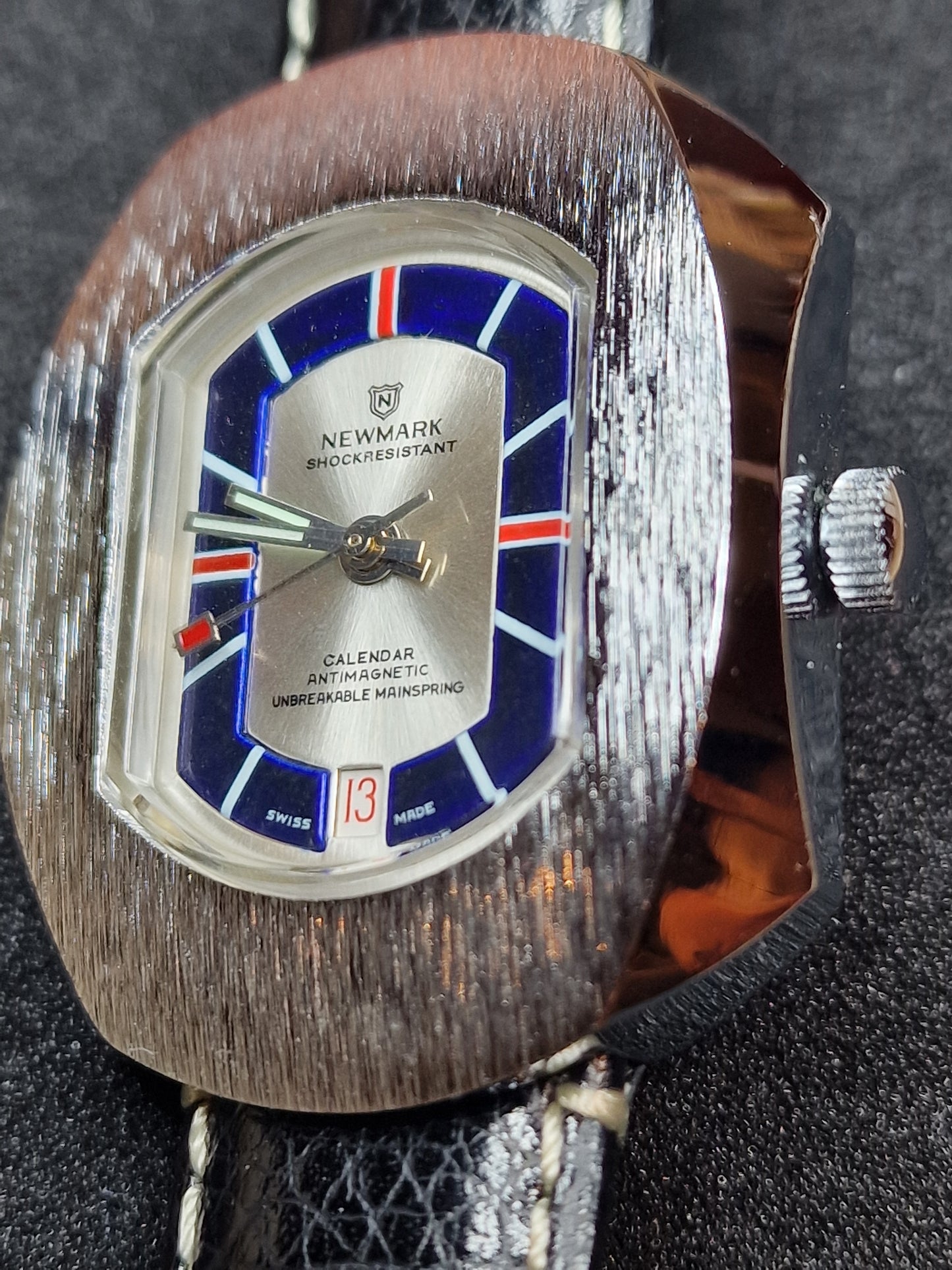 Vintage Men's Newmark Calendar Watch with Hand-Wound Movement 60s