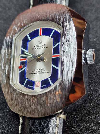 Vintage Men's Newmark Calendar Watch with Hand-Wound Movement 60s
