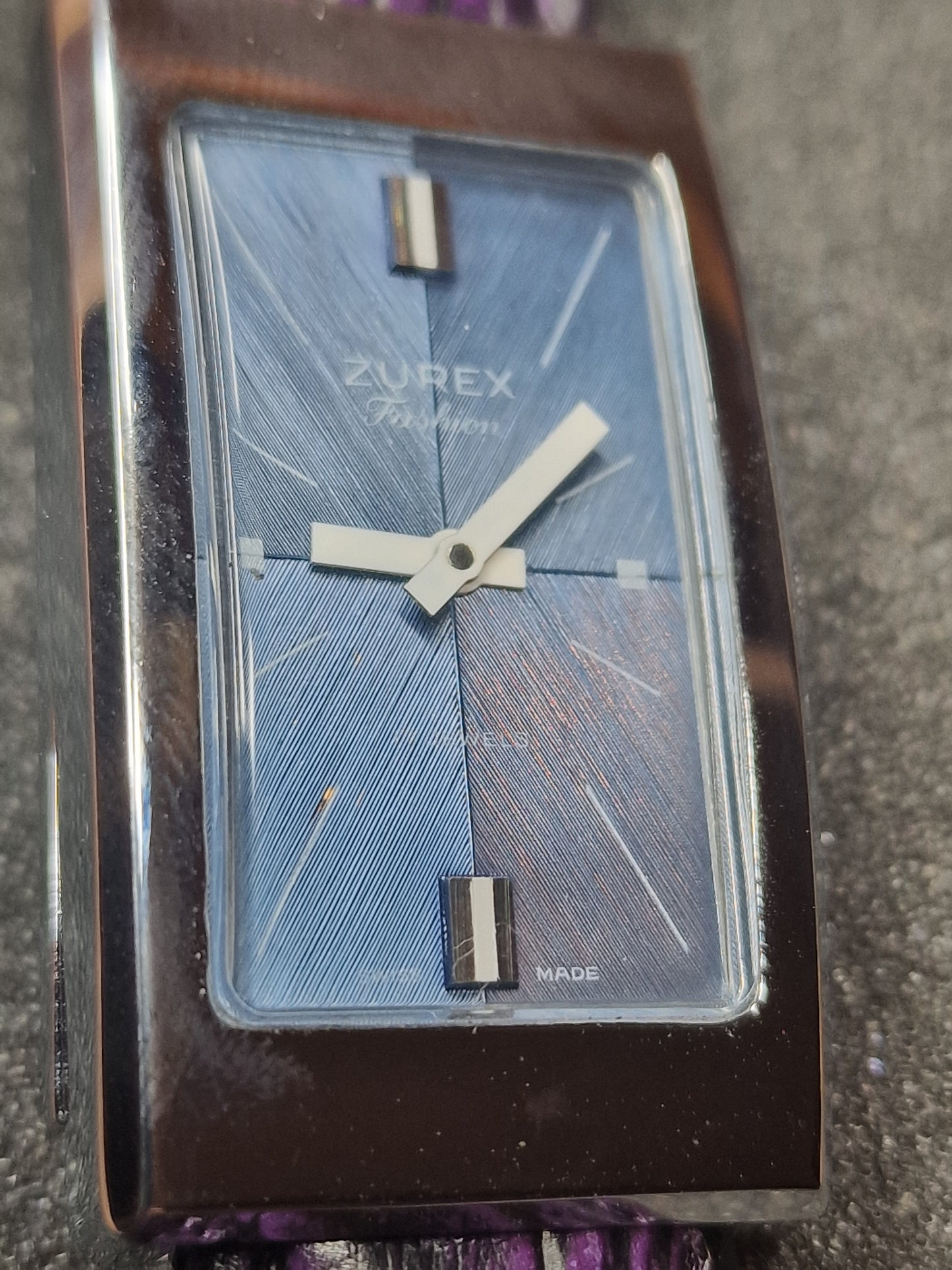 💎 Unworn Vintage Ladies' Watch "ZUREX" – 70s/80s, Swiss Made, Very Flat Design