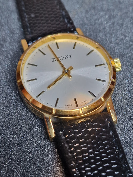 🕰️ Unworn Vintage Watch "Zeno Basel" – Swiss Made, Hand-Wound, 70s/80s, Ultra Flat
