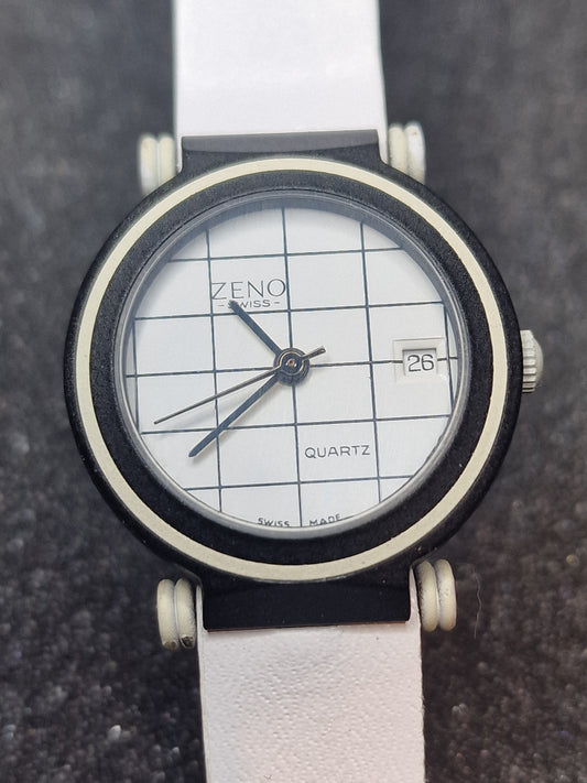 🕰️ Unworn Vintage Quartz Watch "Zeno Basel" – Swiss Made, 80s/90s, New Battery
