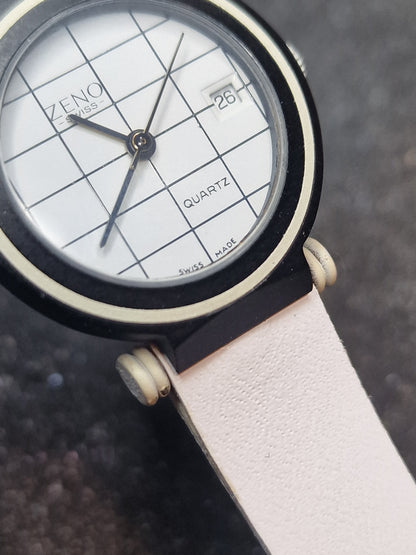 🕰️ Unworn Vintage Quartz Watch "Zeno Basel" – Swiss Made, 80s/90s, New Battery