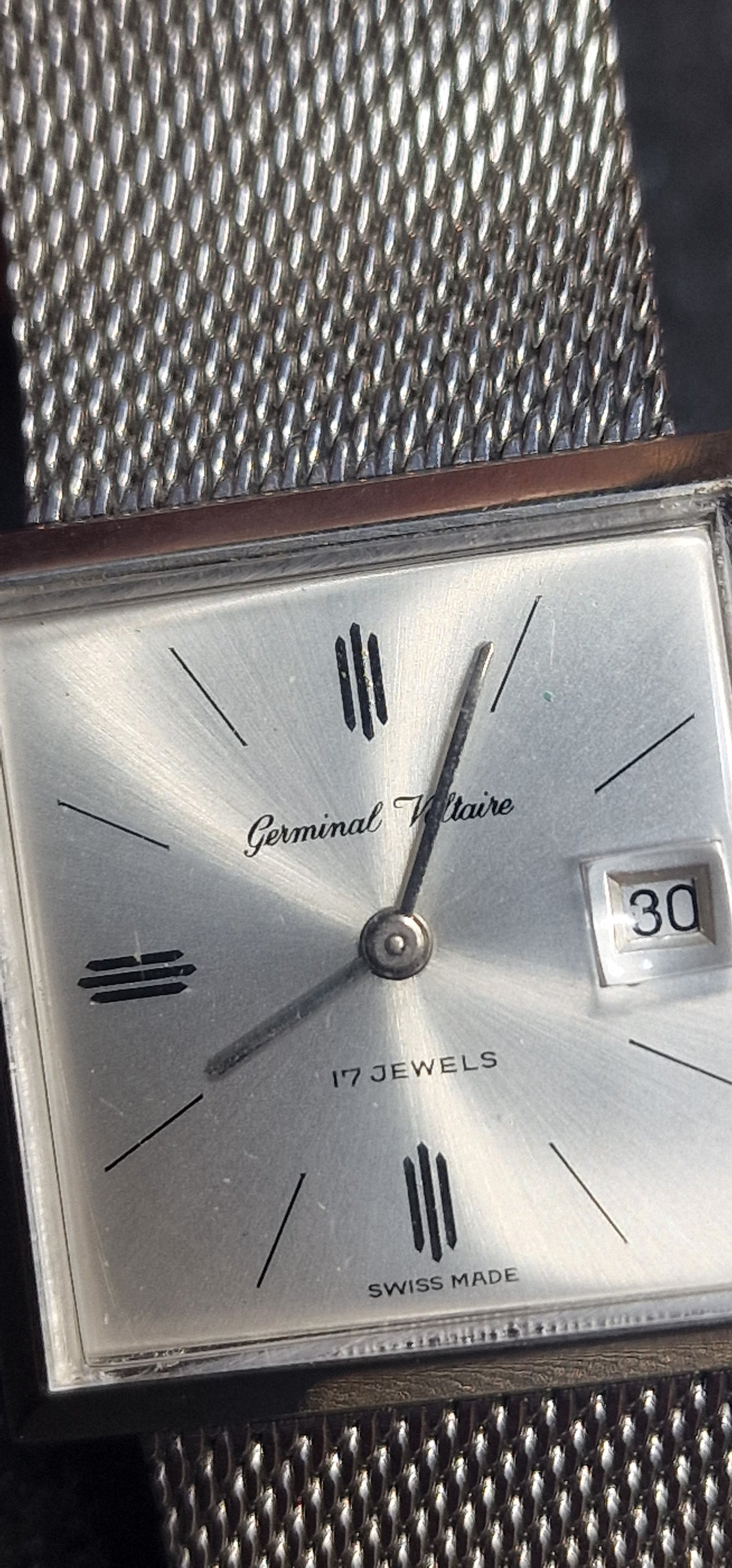 🕰️ New Vintage Watch "Germinal Voltaire" – Swiss Made, Hand-Wound, NOS from Old Stock