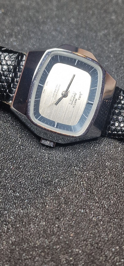 🕰️ JURA Watch Delémont – Swiss Made Automatic with Incabloc, 30x31mm, Steel Case