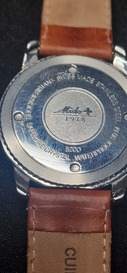 🌍 Exclusive MIDO Worldtimer Men's Watch – Swiss Made, 39mm, Quartz, World Time Function