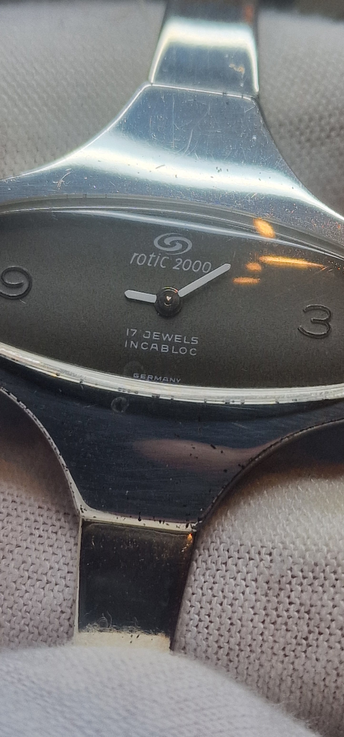 🕰️ Unworn Vintage Watch "Rotic 2000" – .925 Sterling Silver Case & Strap, Hand-Wound, 31mm