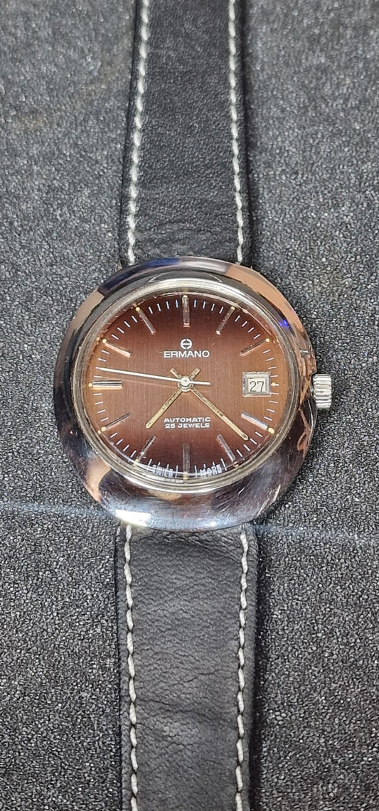 🕰️ Unworn Vintage Automatic Watch "ERANO" – Swiss Made, 70s/80s, Old Stock, 41mm