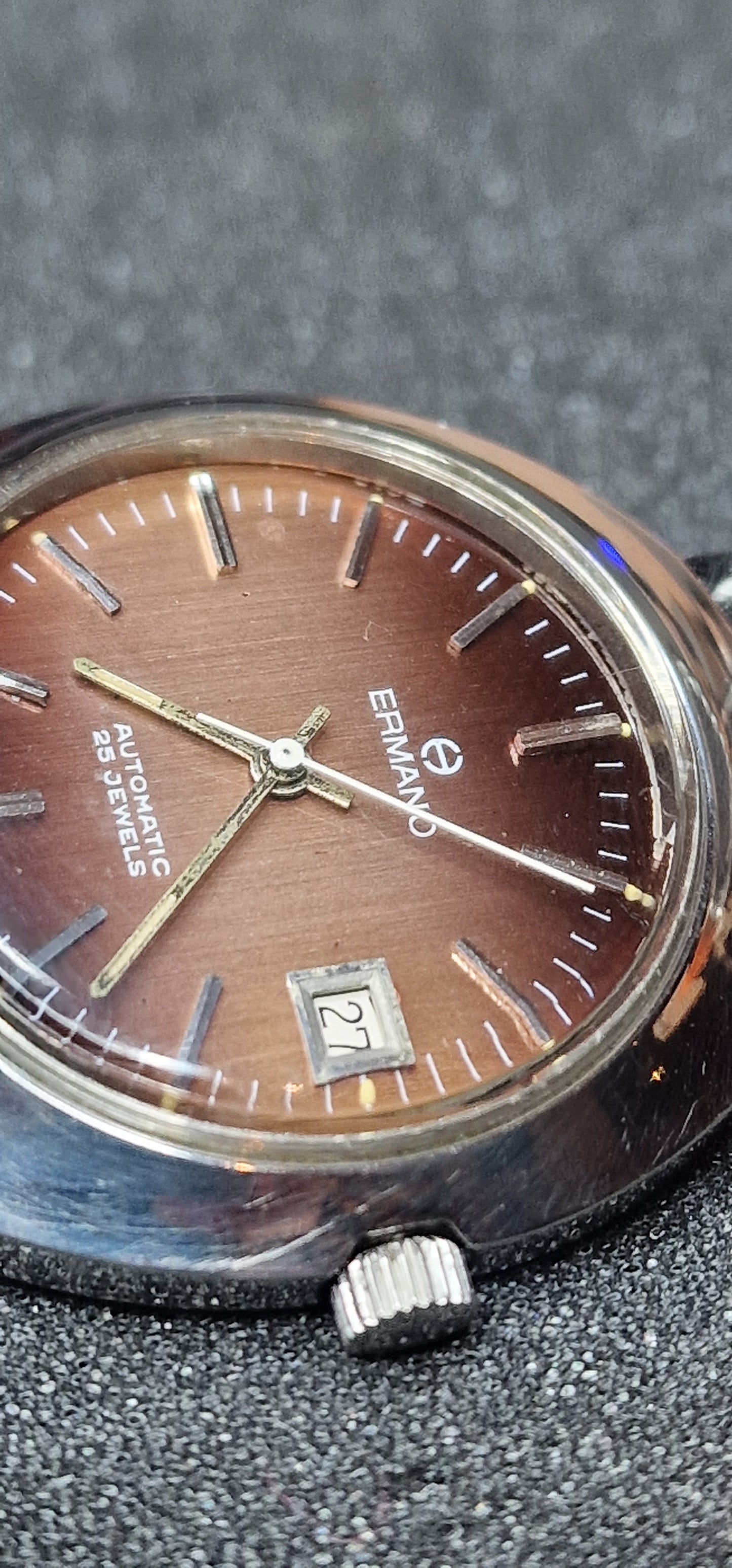 🕰️ Unworn Vintage Automatic Watch "ERANO" – Swiss Made, 70s/80s, Old Stock, 41mm