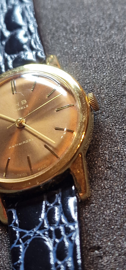 🕰️ Vintage Watch "F.H.B." – Swiss Made, 1950s/60s, Hand-Wound, Unworn Old Stock