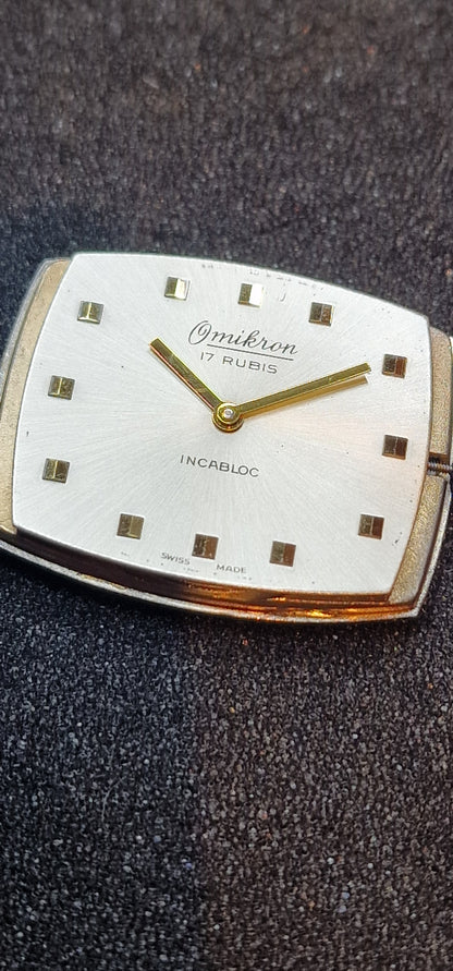 🕰️ Unworn Vintage Watch "Omikron" – Swiss Made, Hand-Wound, 70s/80s, Ultra Slim Design