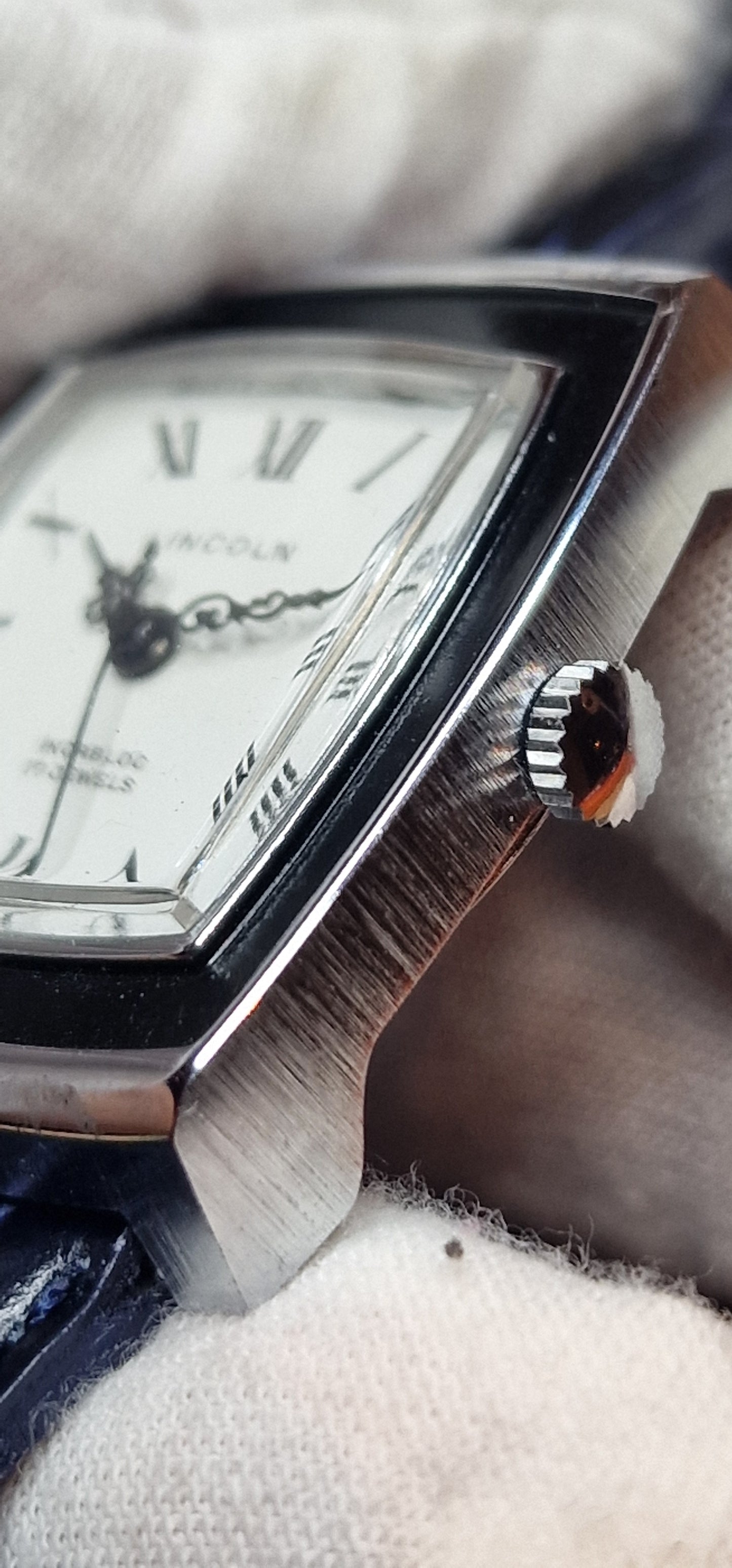 🕰️ Unworn Vintage Watch "Lincoln" – 17 Jewels, Hand-Wound, Steel Case, 32mm, Old Stock