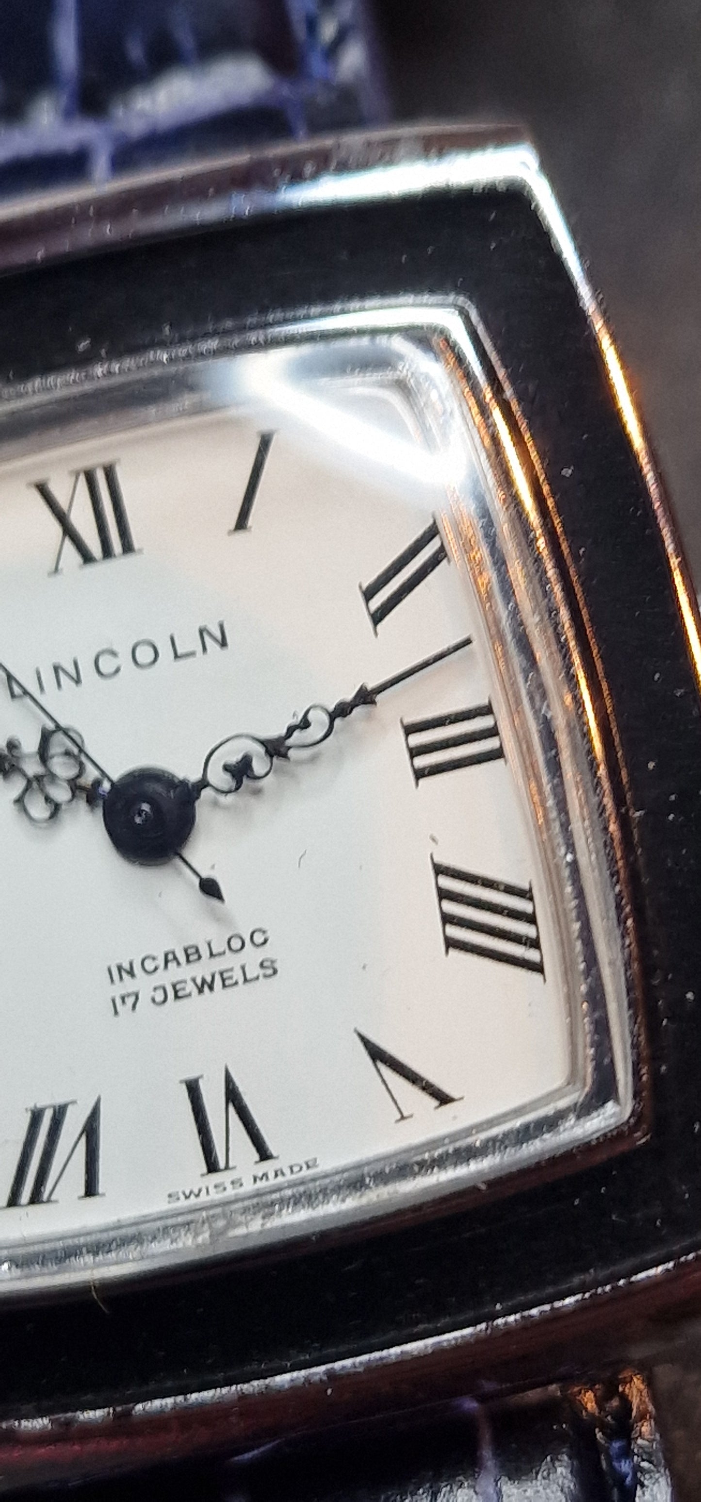 🕰️ Unworn Vintage Watch "Lincoln" – 17 Jewels, Hand-Wound, Steel Case, 32mm, Old Stock