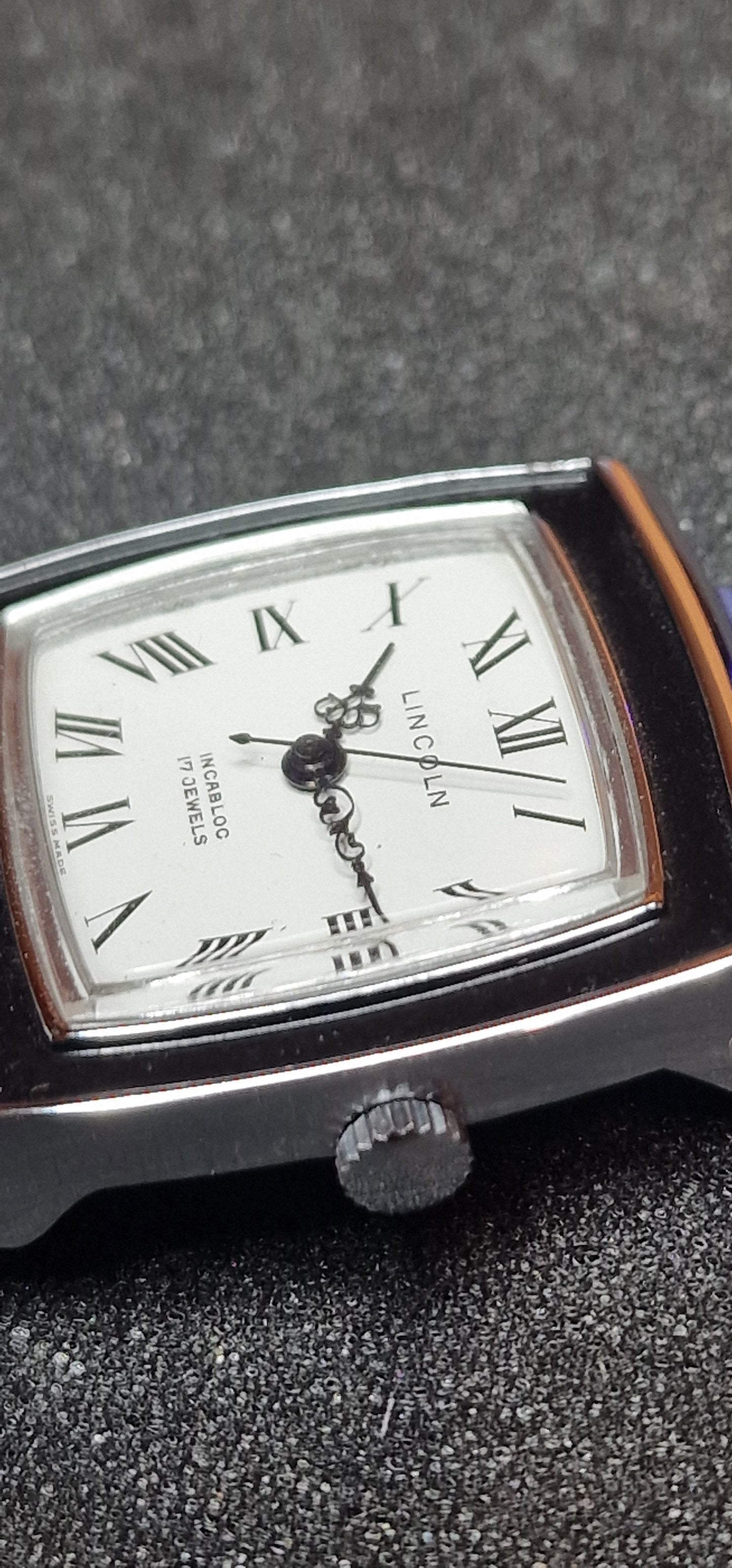 🕰️ Unworn Vintage Watch "Lincoln" – 17 Jewels, Hand-Wound, Steel Case, 32mm, Old Stock