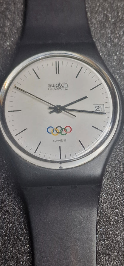 🕰️ Vintage Swatch Special Olympic Quartz Watch – 1987 – Rare Collector’s Item
