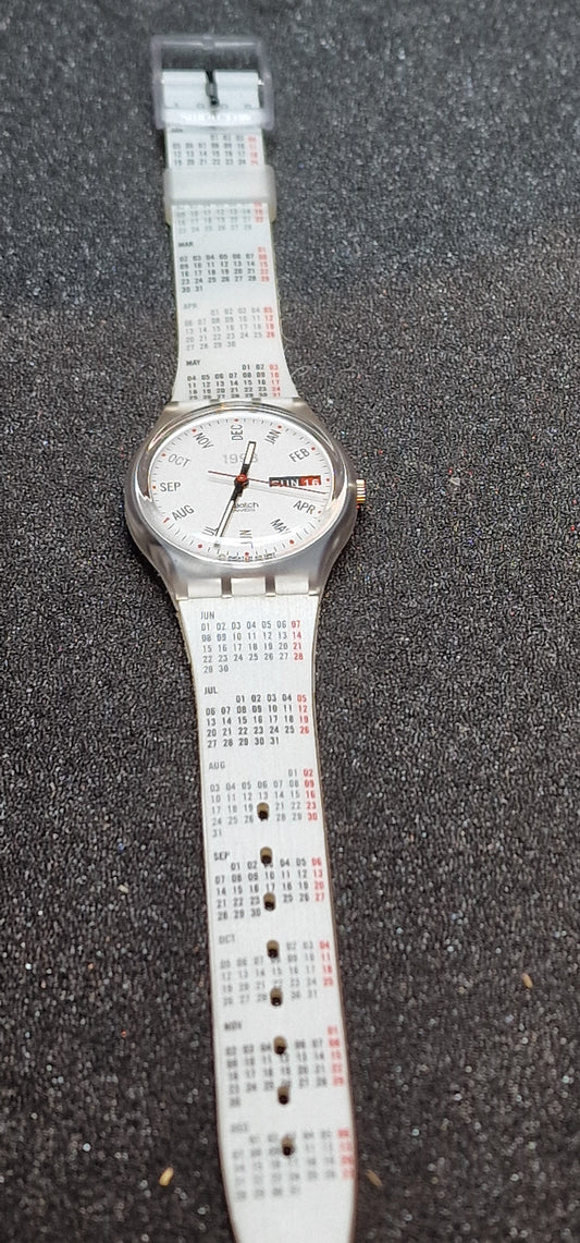 🕰️ Vintage Swatch Gent GK726 Calendar 1998 | 34mm | NEW