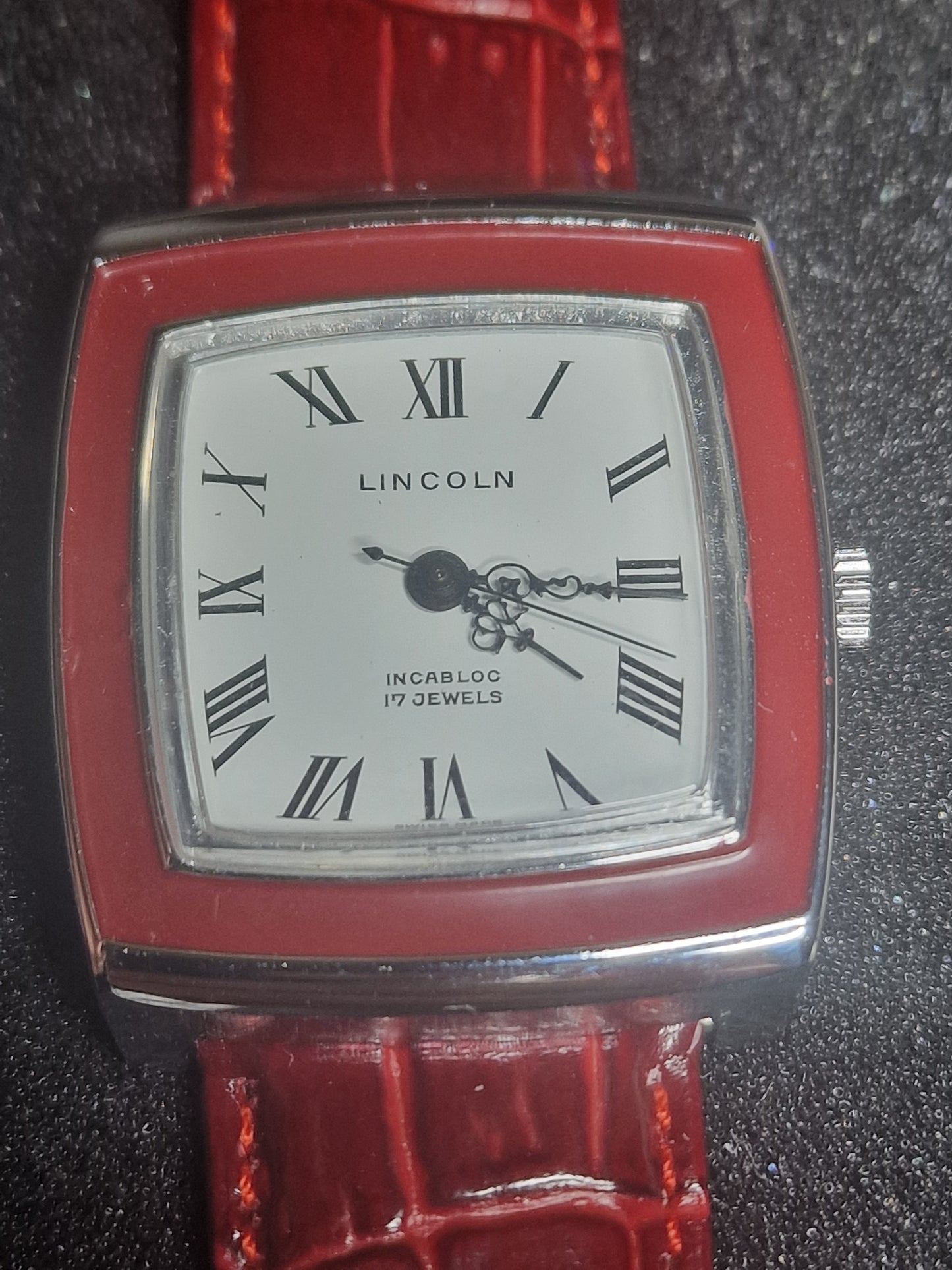 🕰️ Unworn Vintage Watch "Lincoln" – 17 Jewels, Hand-Wound, Steel Case, 32mm, Old Stock