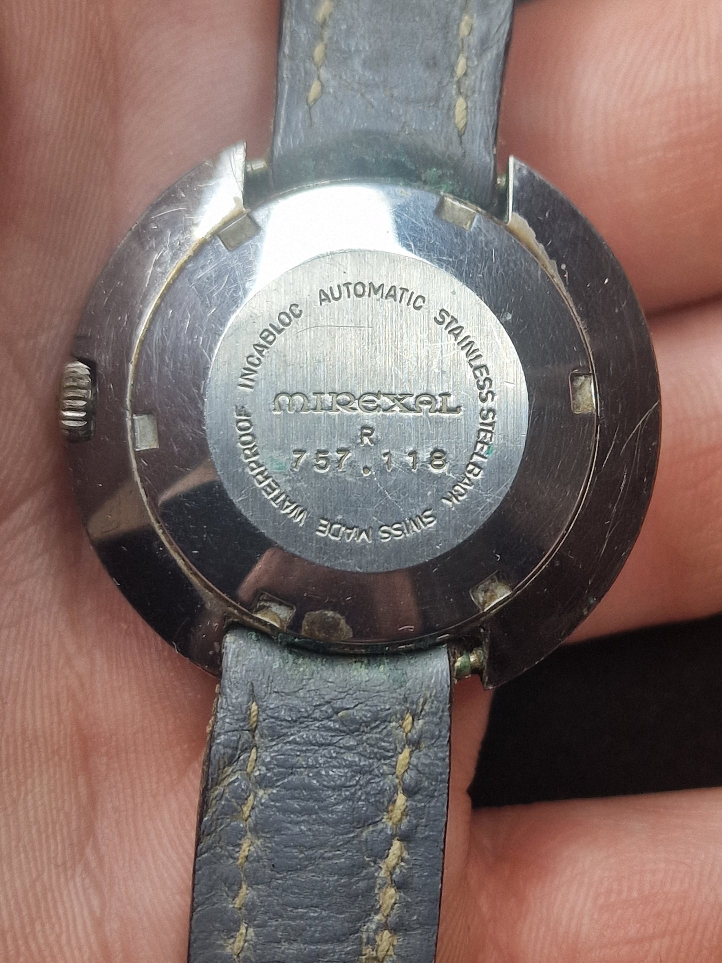 🕰️ Vintage Mirexal Automatic Watch – Swiss Made – 33mm – 25 Jewels💎