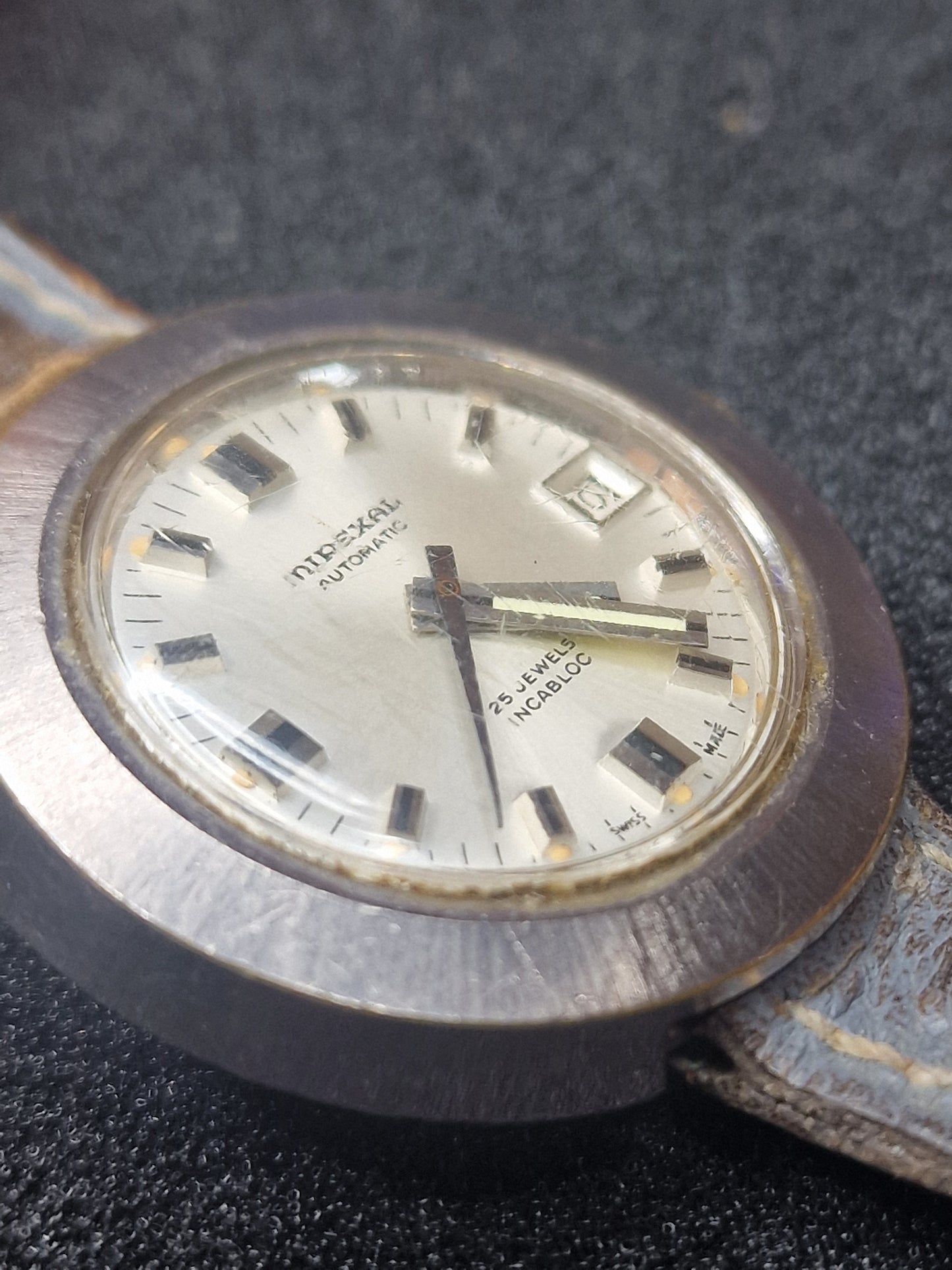 🕰️ Vintage Mirexal Automatic Watch – Swiss Made – 33mm – 25 Jewels💎