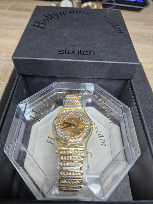 🟨 Swatch GZ116 Hollywood Dream (1990) – Rare Collector’s Piece