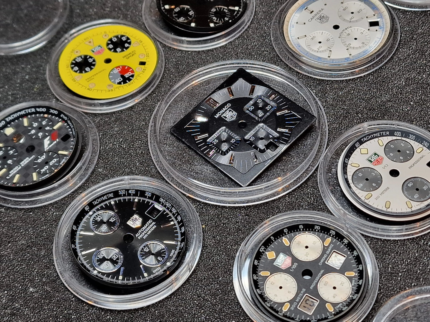 TAG Heuer Original Dials Collection – Monaco, Carrera, Professional, Formula 1