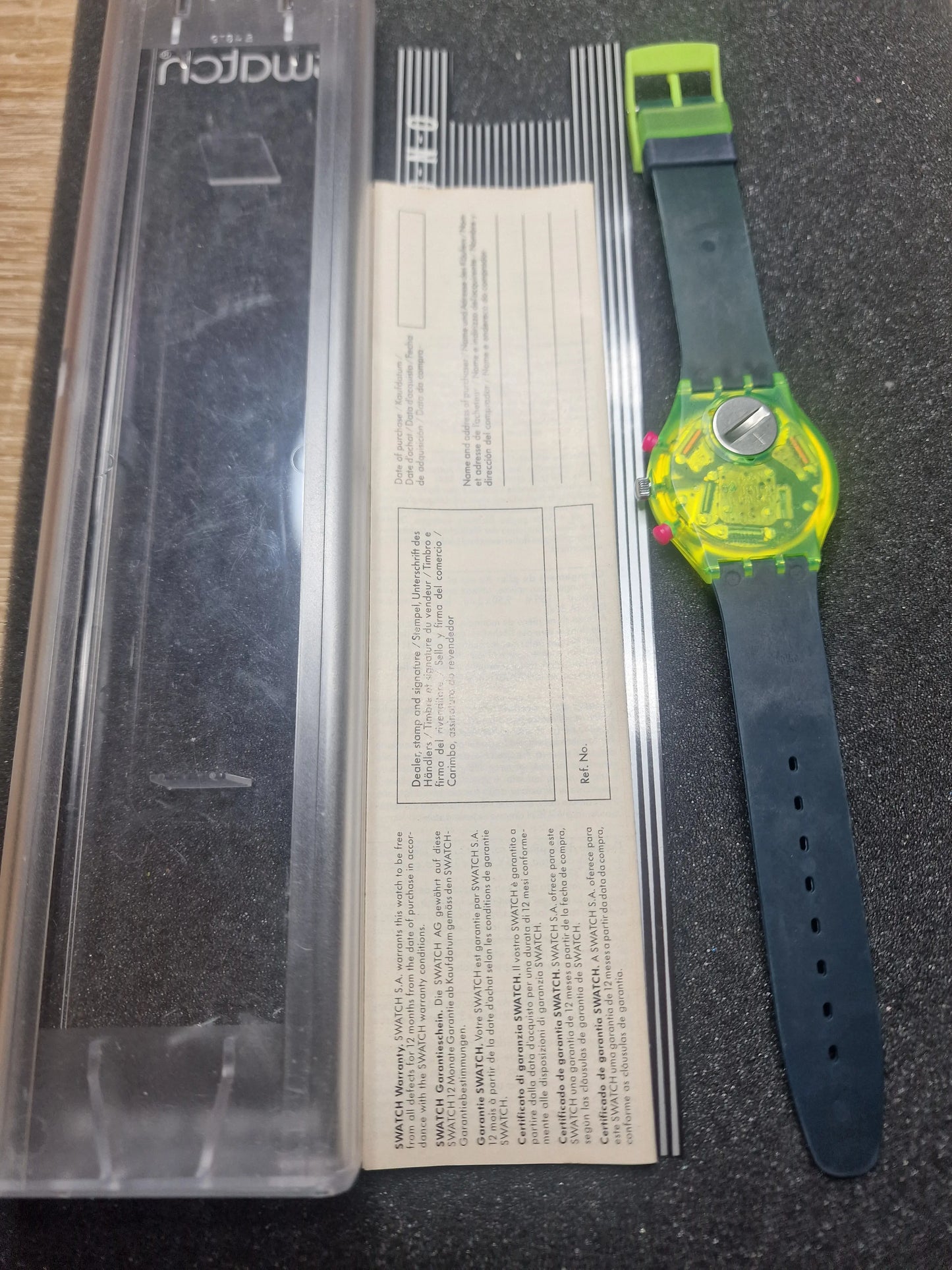 ⏱️ Swatch Chrono SCJ101 "Grand Prix" (1992) 🌈 Very Rare