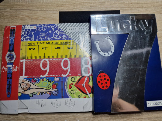 🌟 Swatch Club Special SKZ116 "Lucky 7" (1998) – Complete Set