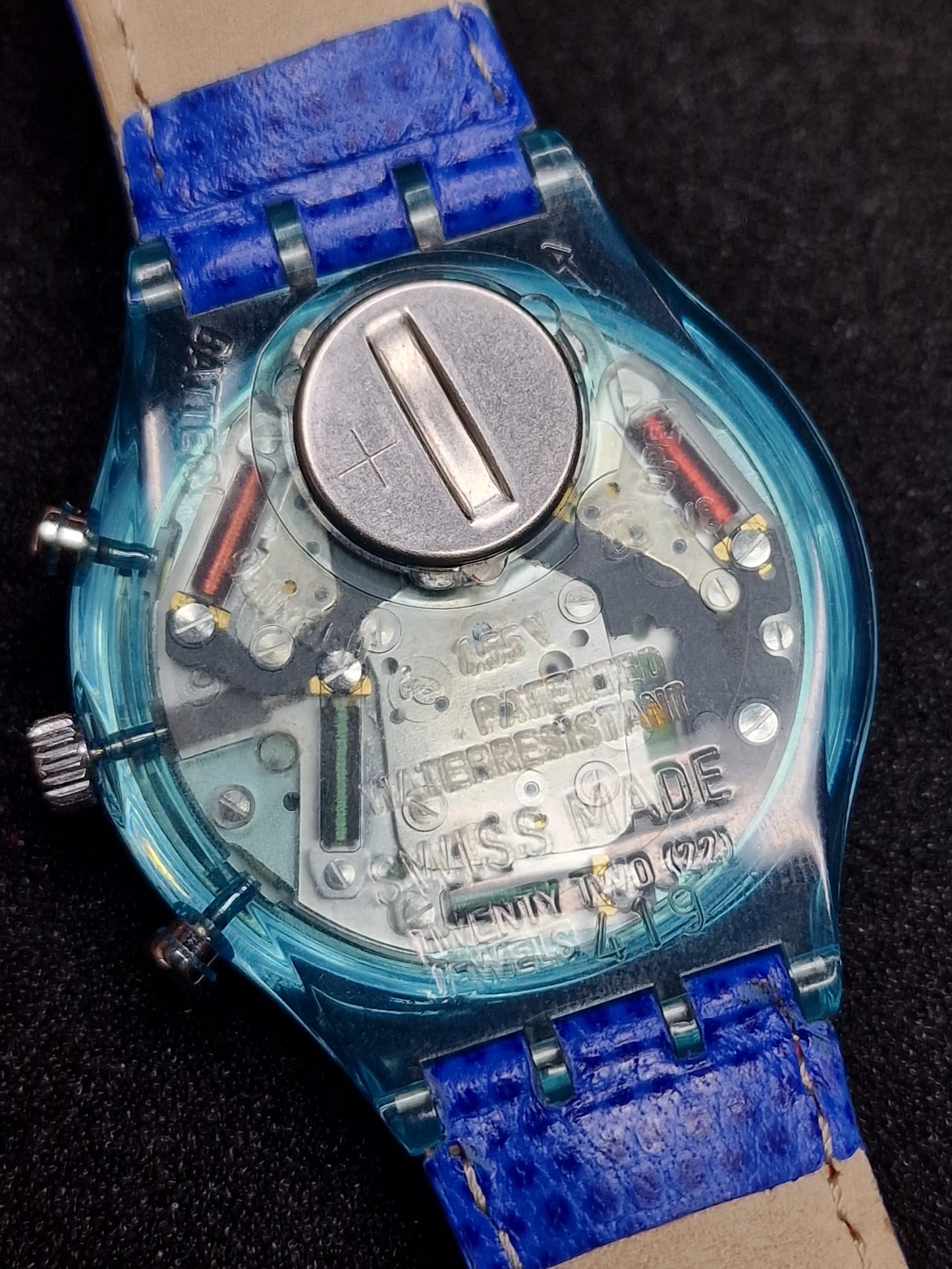 ⏱️ Swatch Chrono SCN112 "Echodeco" (1994) – Rare Blue Edition