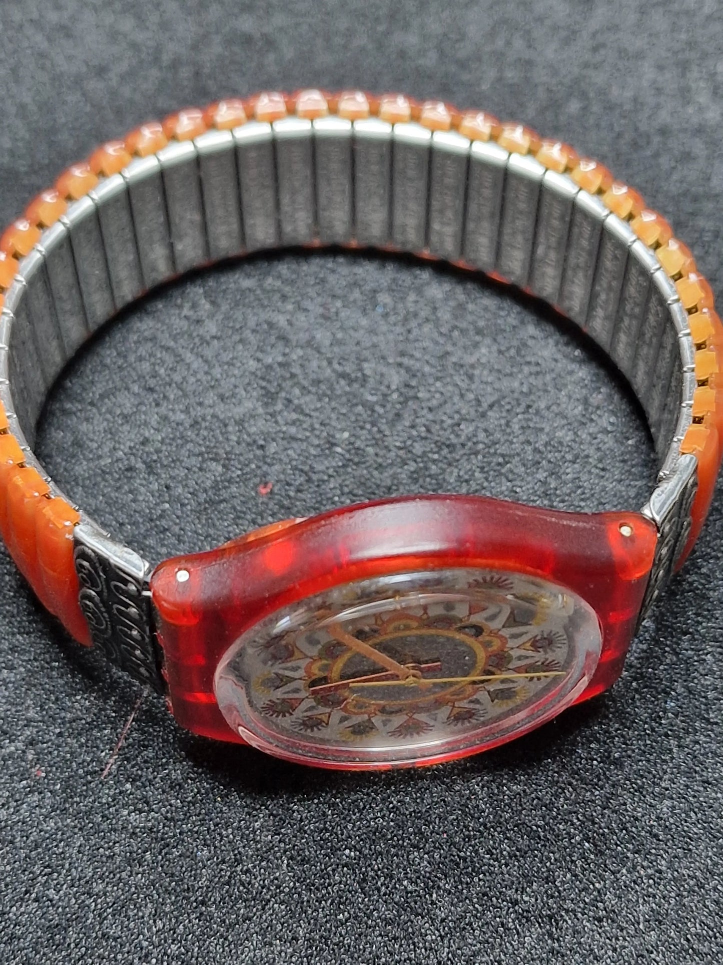 🌶️ Swatch Flex GR125 "Curry Powder" (1994) – Rare Vintage