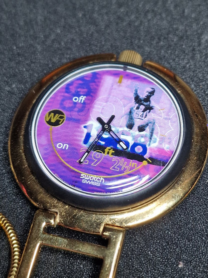 Swatch POP Musically Puz100 "Bob Beamon – World Record" (1996) – Atlanta Olympics Edition 🏅