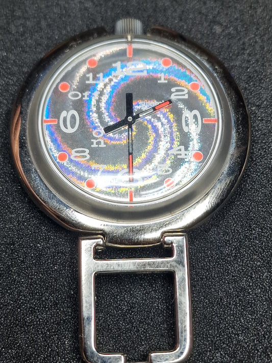 Swatch POP Musical PUK101 "Light Spyral" (1997) – Holographic Spiral Design ✨