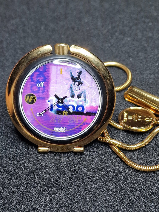Swatch POP Musically Puz100 "Bob Beamon – World Record" (1996) – Atlanta Olympics Edition 🏅