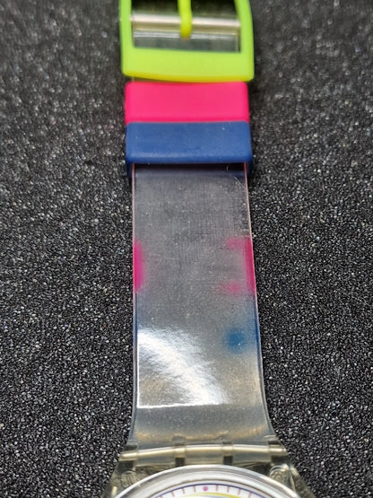 🎨 Swatch Automatic SAK109 "Happy Wheels" (1992) – Rare Collectible