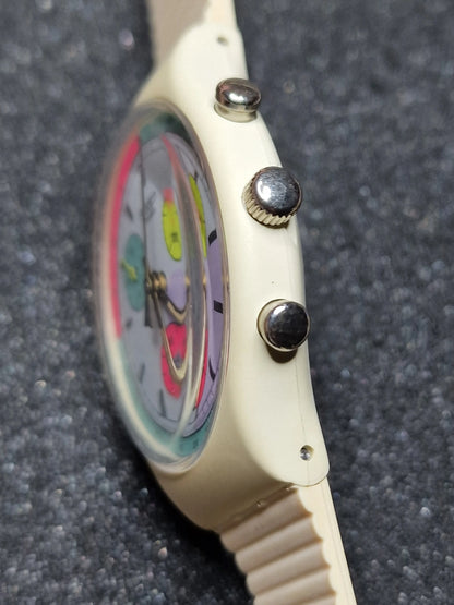 Swatch Chrono SCW100 “White Horses” (1990) ⏱️