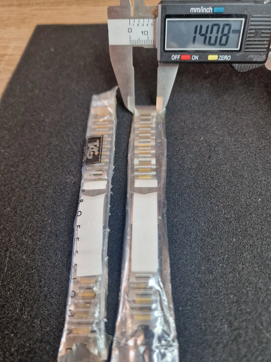 2 x TAG Heuer Stainless Steel & Gold-Tone Bracelet – 14mm