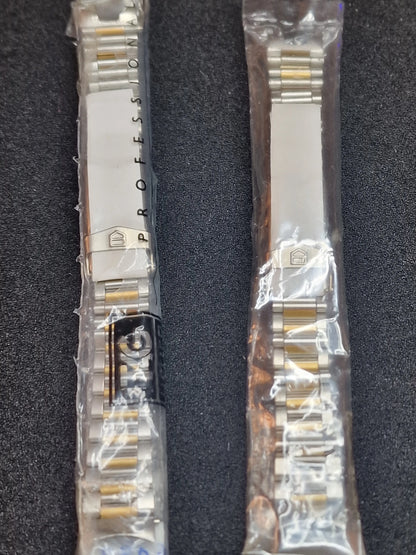 2 x TAG Heuer Stainless Steel & Gold-Tone Bracelet – 14mm