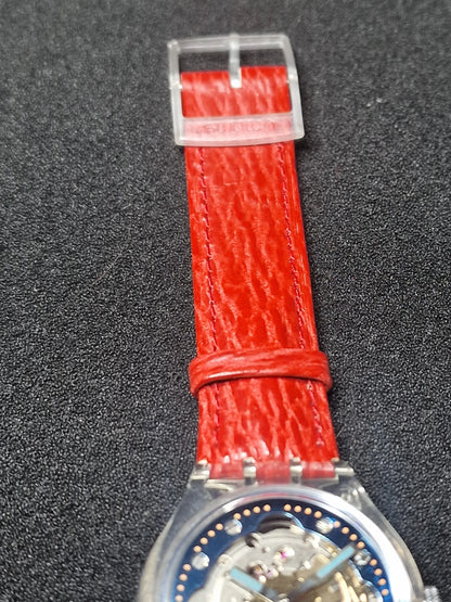 ⏱️ Swatch Automatic SAK101 "Red Ahead" (1992) – Rare Early Automatic