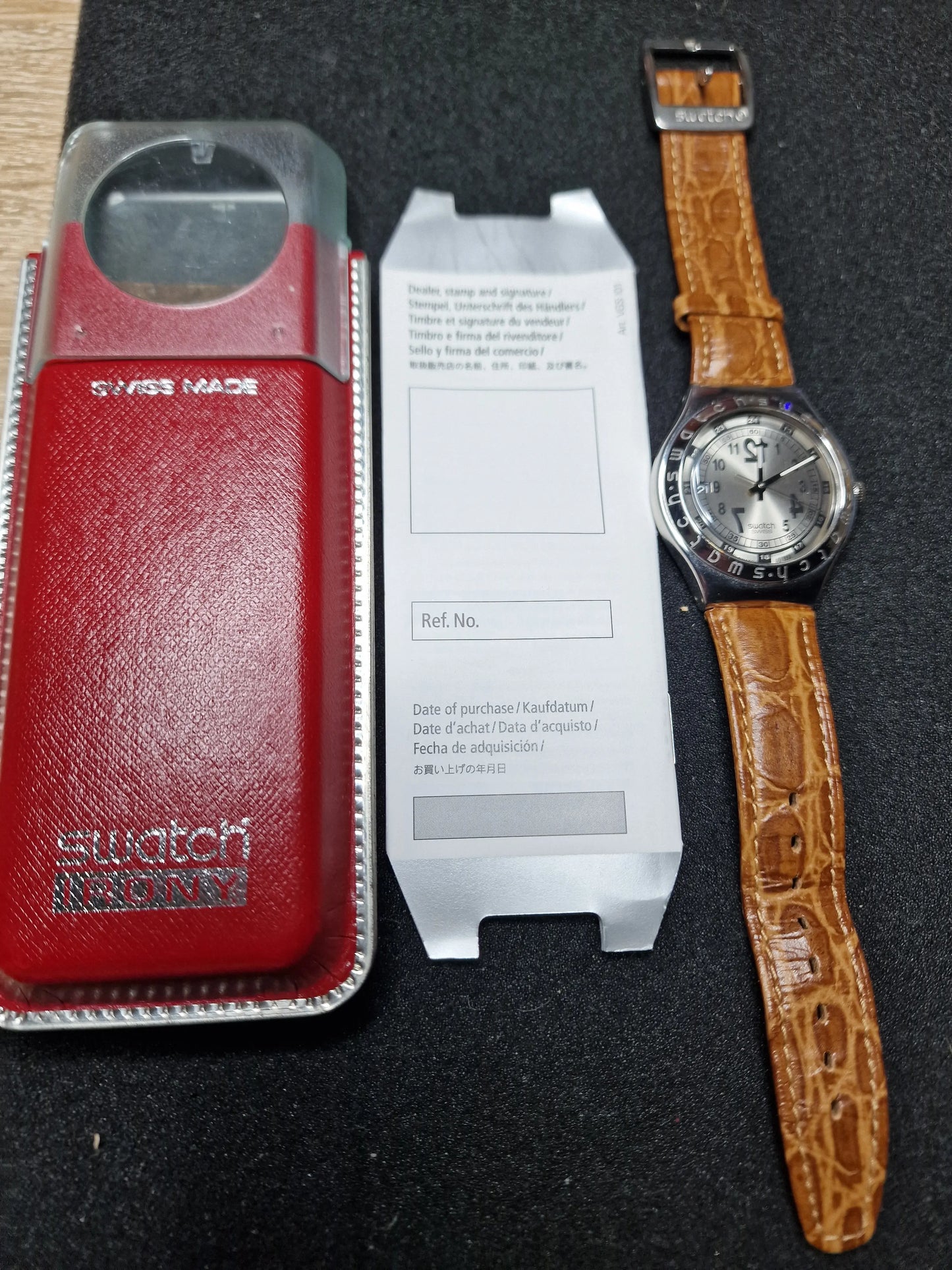 📌 Swatch Irony Big YGS401 "Big Backward" (1994) – Rare Early Irony