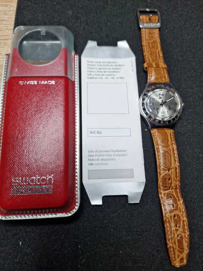 📌 Swatch Irony Big YGS401 "Big Backward" (1994) – Rare Early Irony