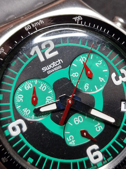 🐍 Swatch Irony YCS465 "Rattlesnake" Chronograph – 2003