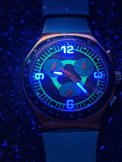 🐍 Swatch Irony YCS465 "Rattlesnake" Chronograph – 2003