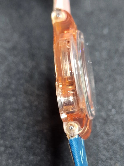 Swatch Lady LP111 "Essaouira" – 1992  🌸 Rare Vintage Glow Model