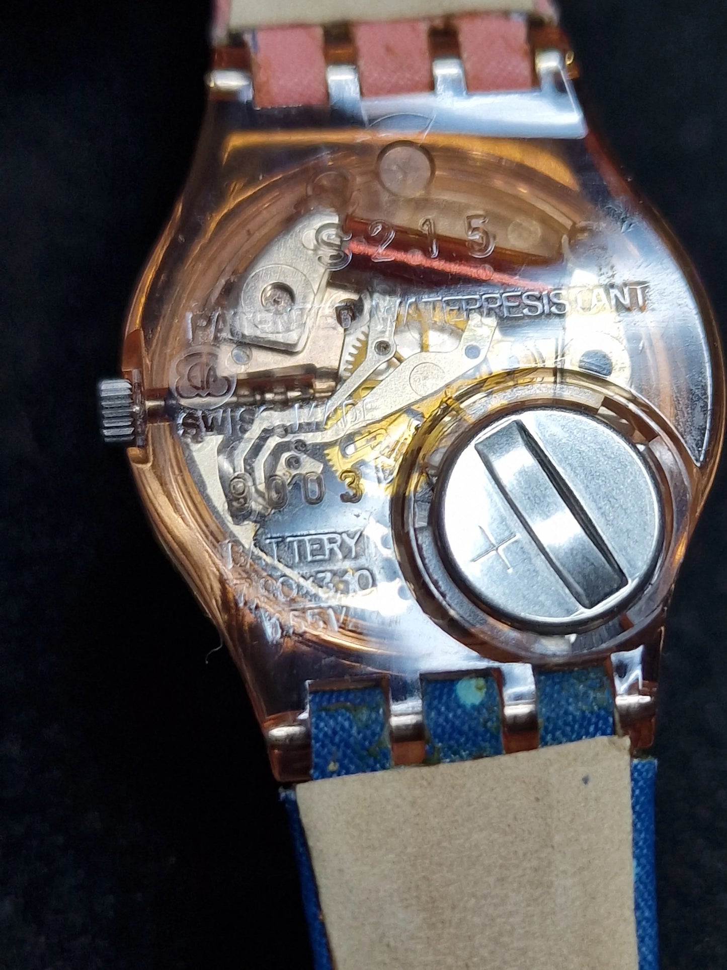 Swatch Lady LP111 "Essaouira" – 1992  🌸 Rare Vintage Glow Model