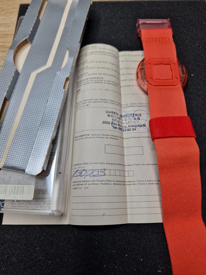Swatch Pop PWK178 “Raspberry” (1993)