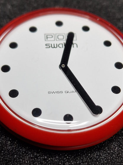 🔥 Swatch POP PWBR001 "Fire Signal" (1987) – Spare Set – Unworn