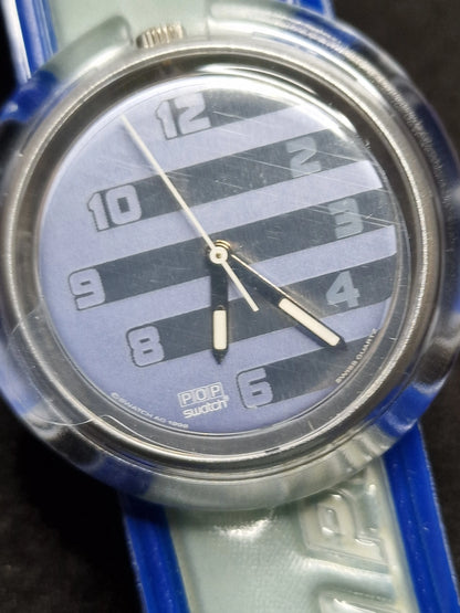 🕒 Swatch POP PMM104 "Ghiaccio" (1999) – Vintage Collectible