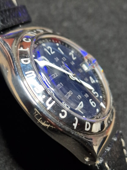 🔵 Swatch Irony YGS400 "Happy Joe Blue" – 1994